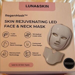 White Skincare LED Mask for Face and Neck Rejuvenation